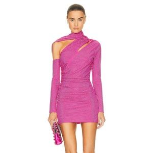 Cult Gaia Nicole Mini Dress Crystal Embellished size L